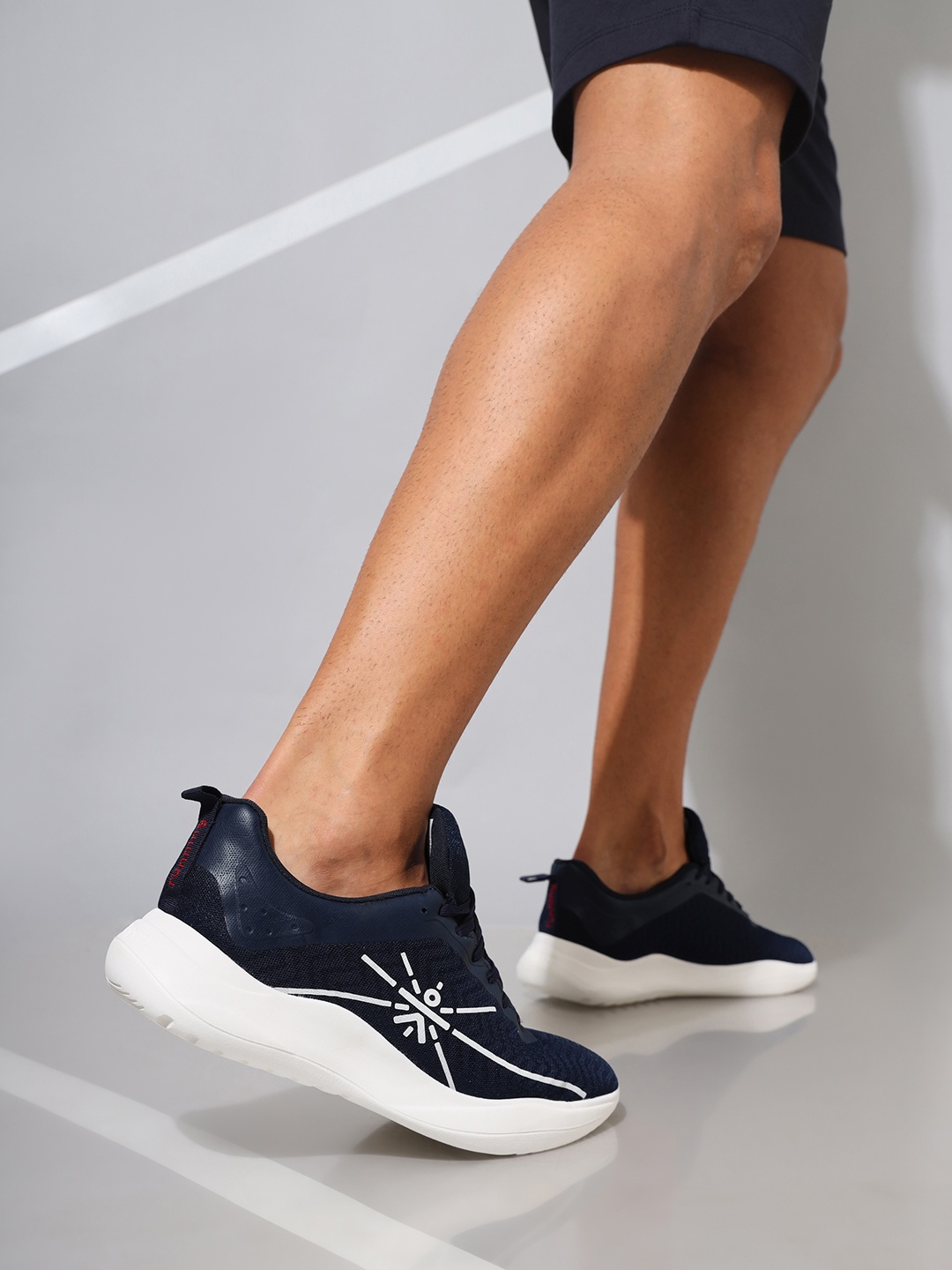 

CULT Men Navy Blue Mesh Running Shoes