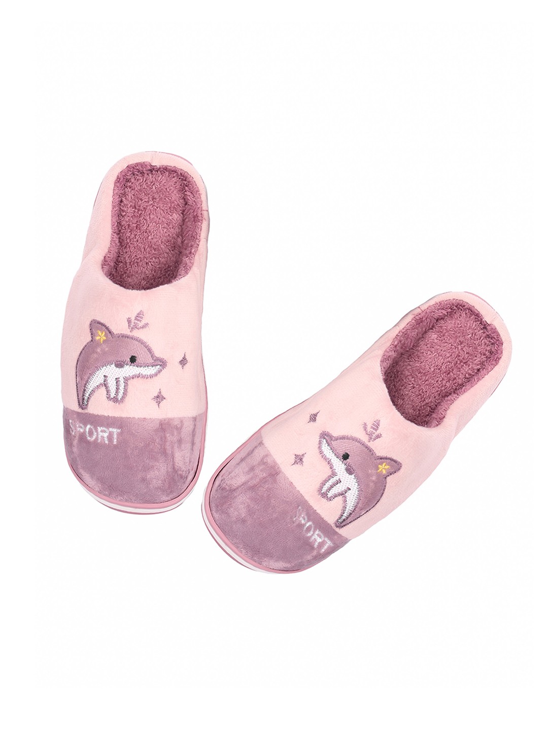 

Brauch Women Purple & White Room Fur Slippers