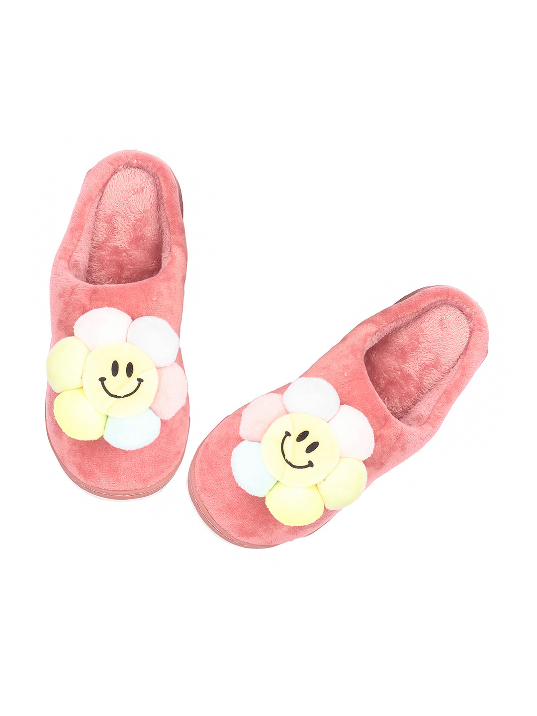 

Brauch Women Pink & Yellow Printed Room Slippers Flip Flops