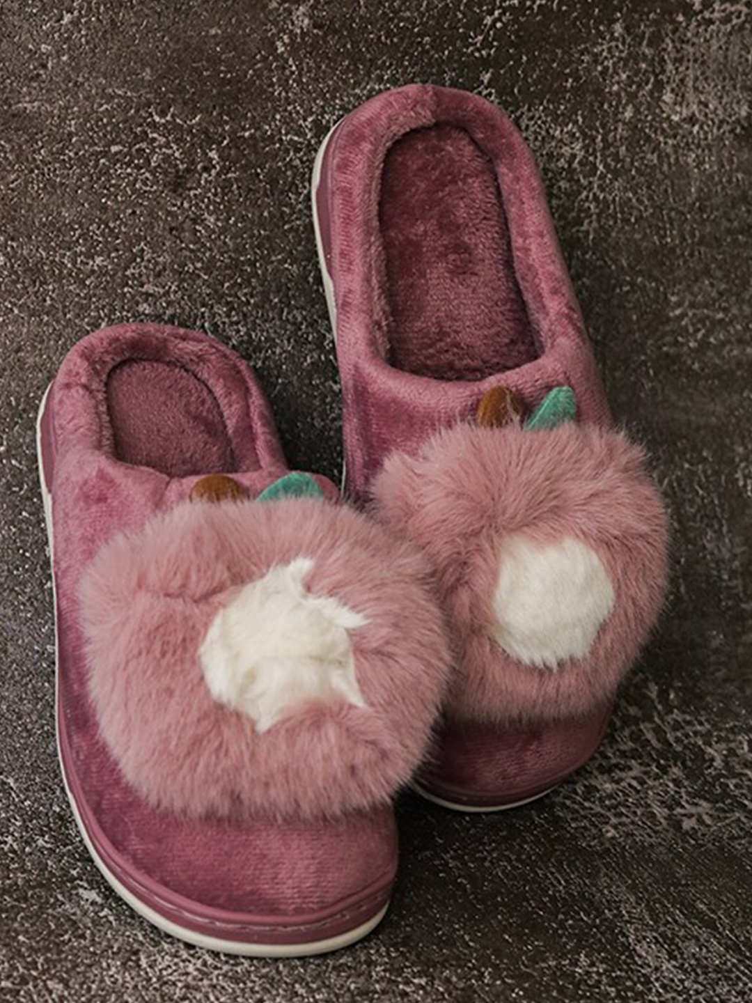 

Brauch Women Purple & White Room Slippers