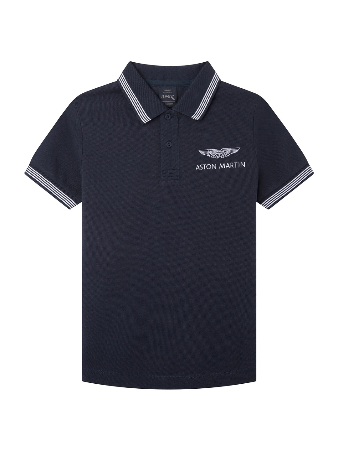 

HACKETT LONDON Boys Polo Collar Cotton T-shirt, Navy blue