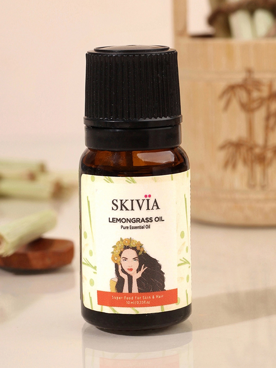 

SKIVIA Lemongrass Essential Body Oil, Transparent