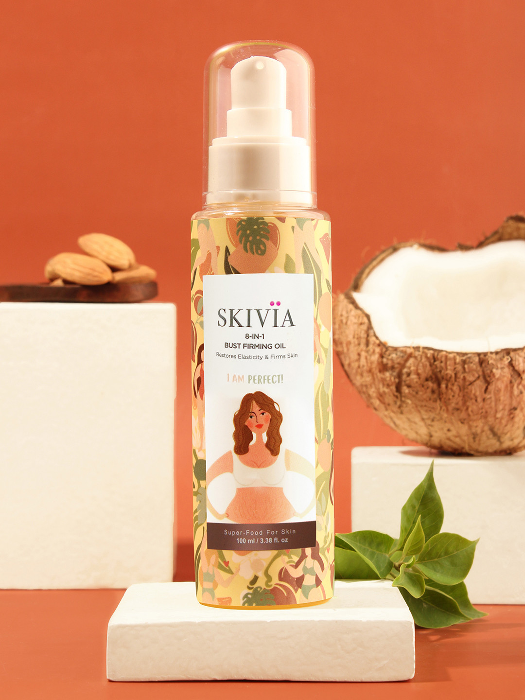 

SKIVIA 8-in-1 Bust Firming Oil - 100 ml, Transparent