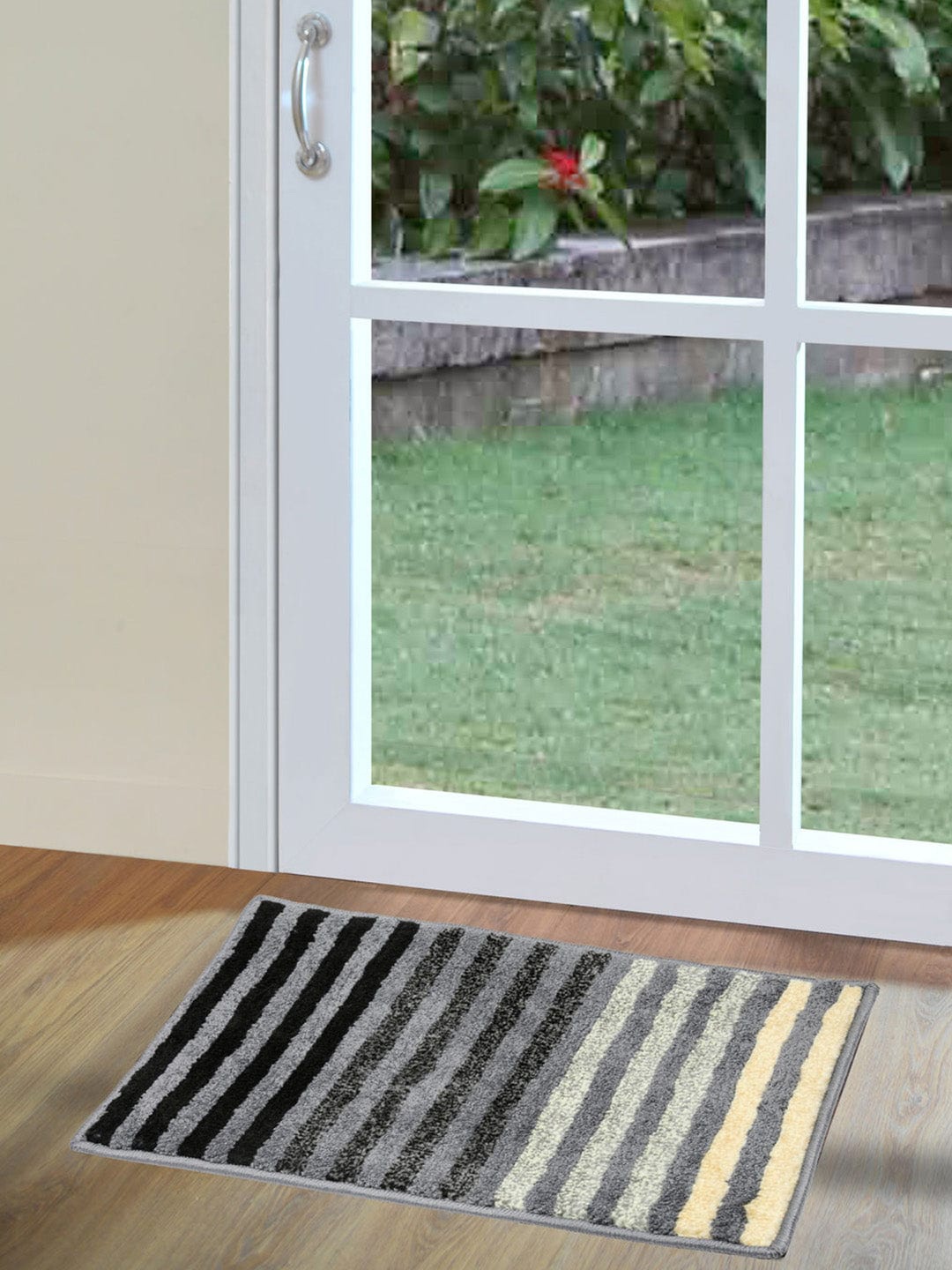

Athome by Nilkamal Ombre Anti-Skid Doormat, Grey