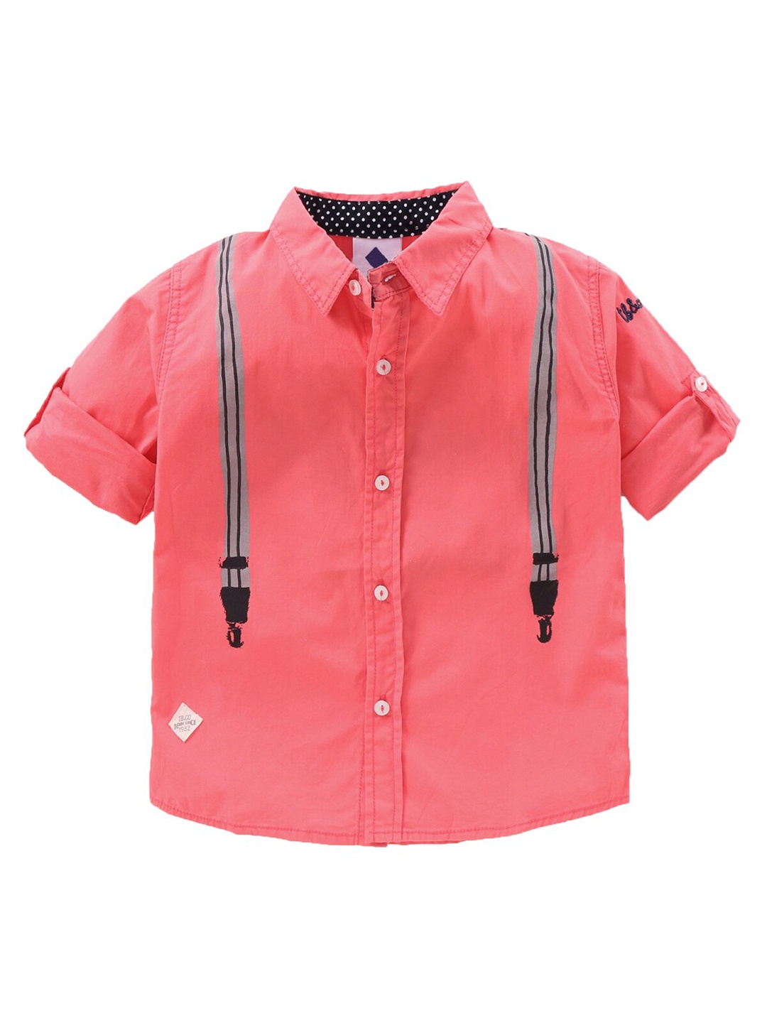 

TONYBOY Boys Premium Cotton Casual Shirt, Peach