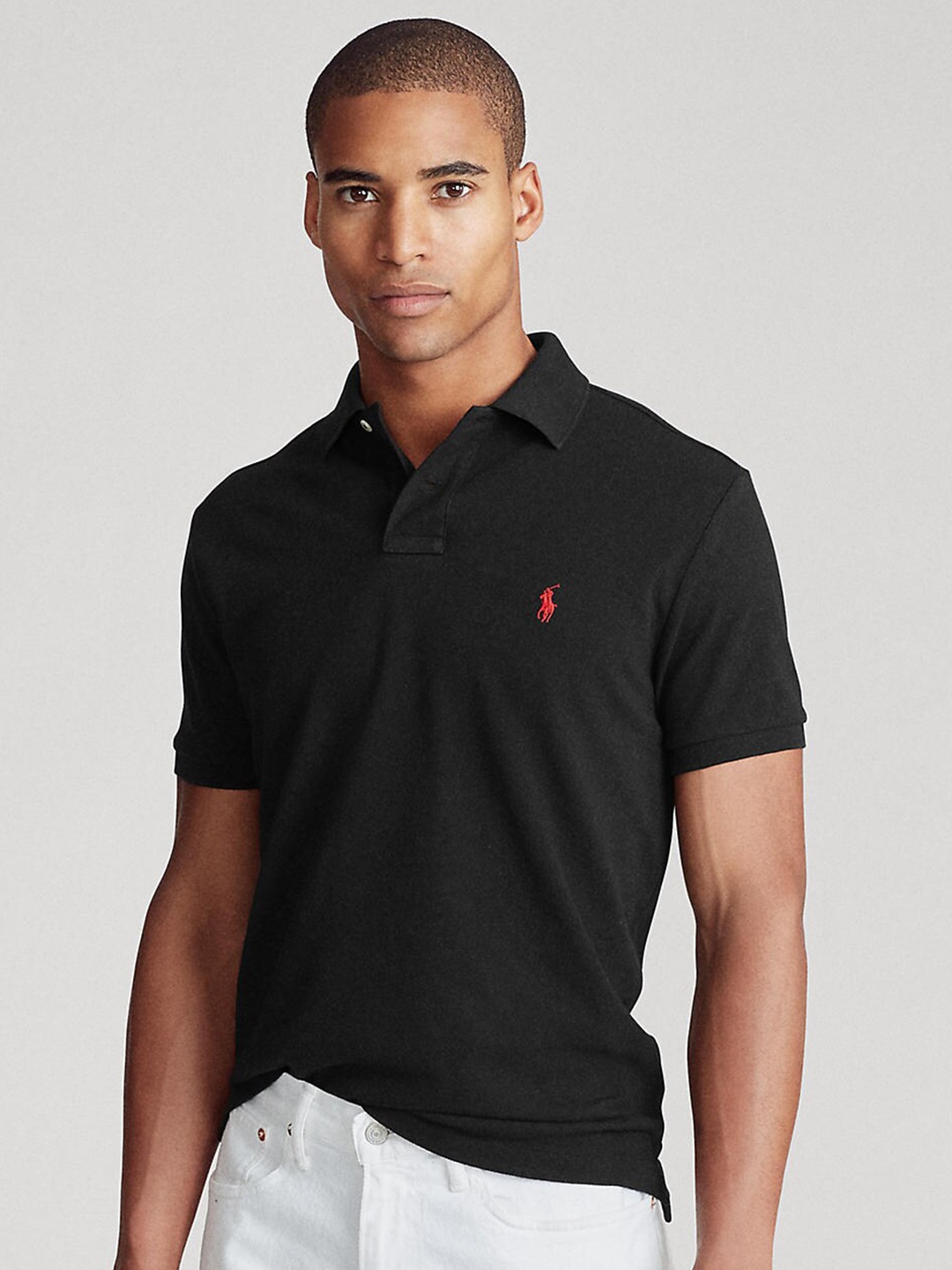 

Polo Ralph Lauren Men Polo Collar T-shirt, Black