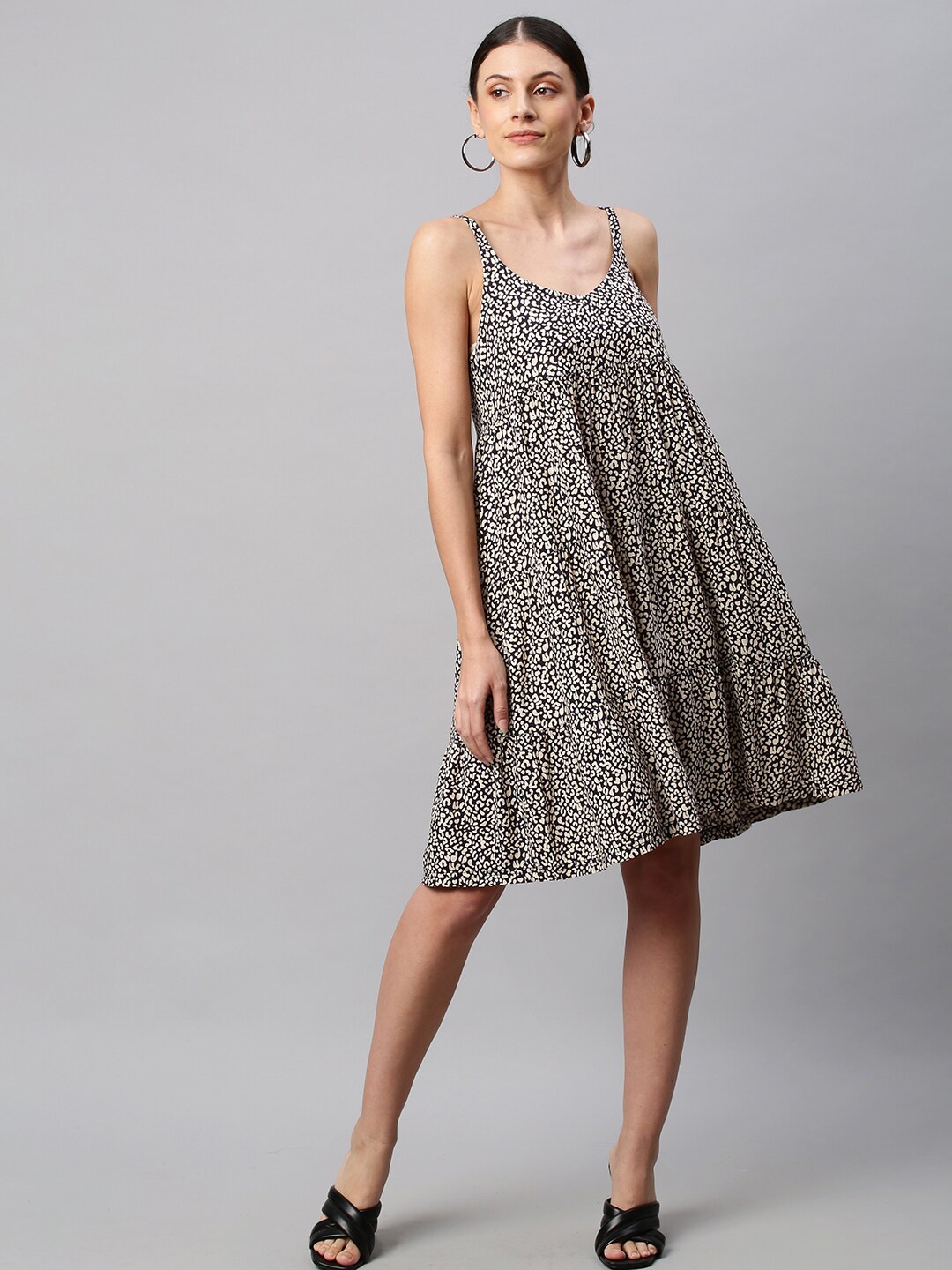 

Chemistry Animal A-Line Dress, Black