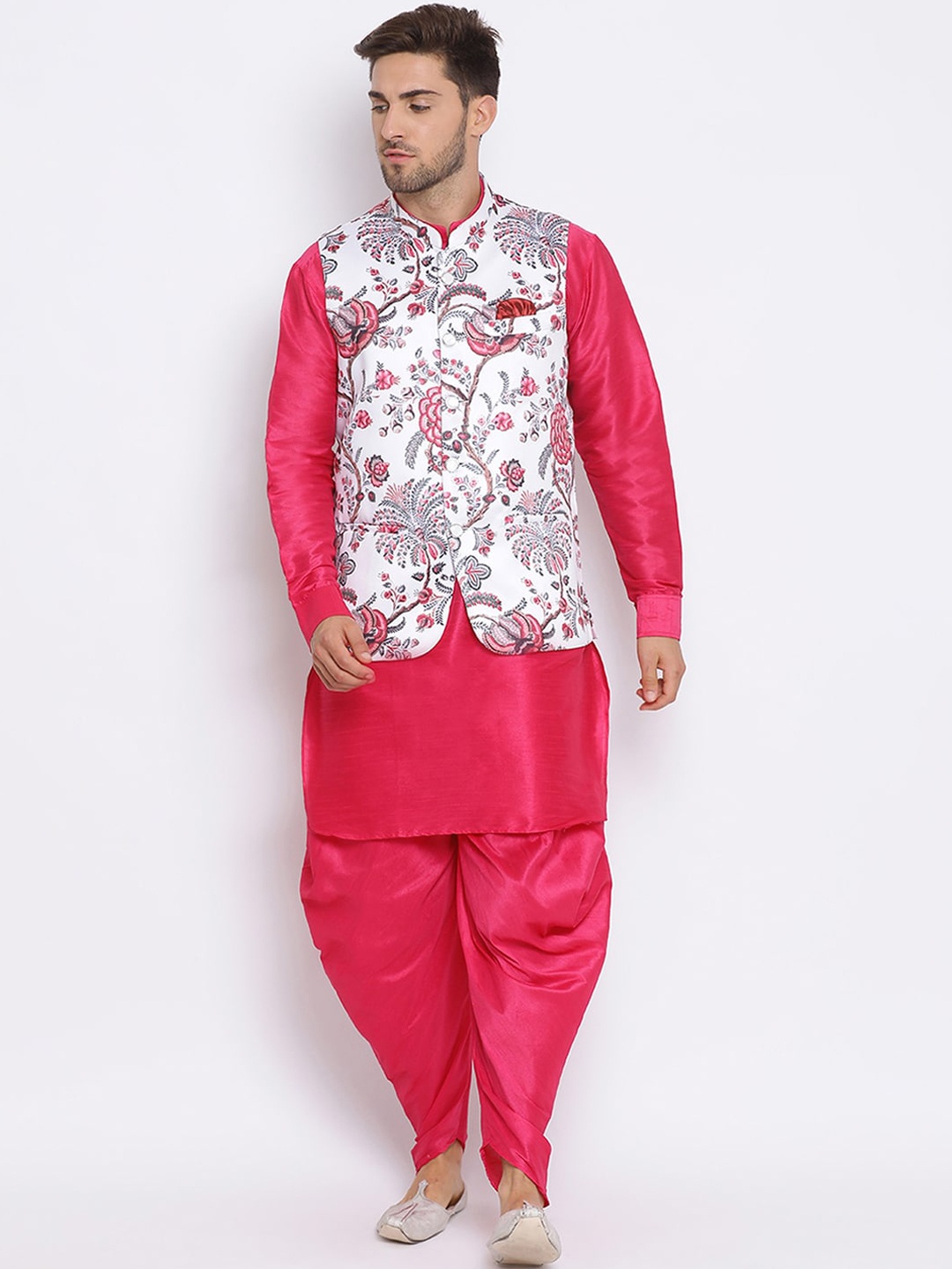

hangup trend Men Kurta with Churidar, Pink