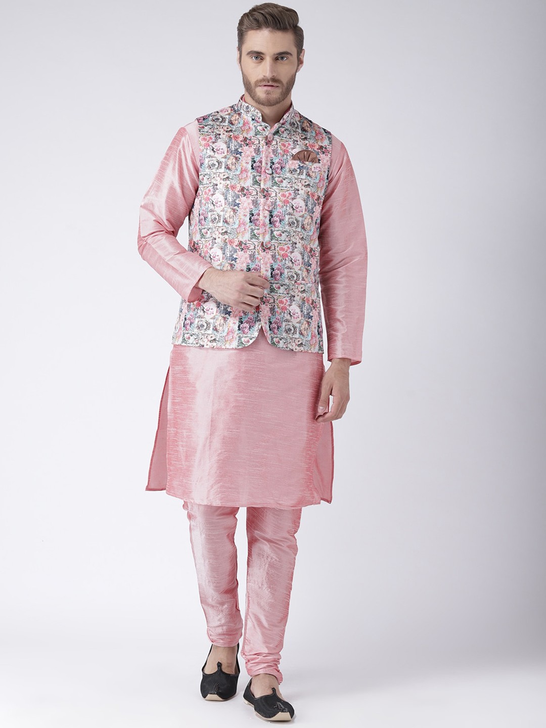 

hangup trend Men Kurta with Pyjamas, Pink