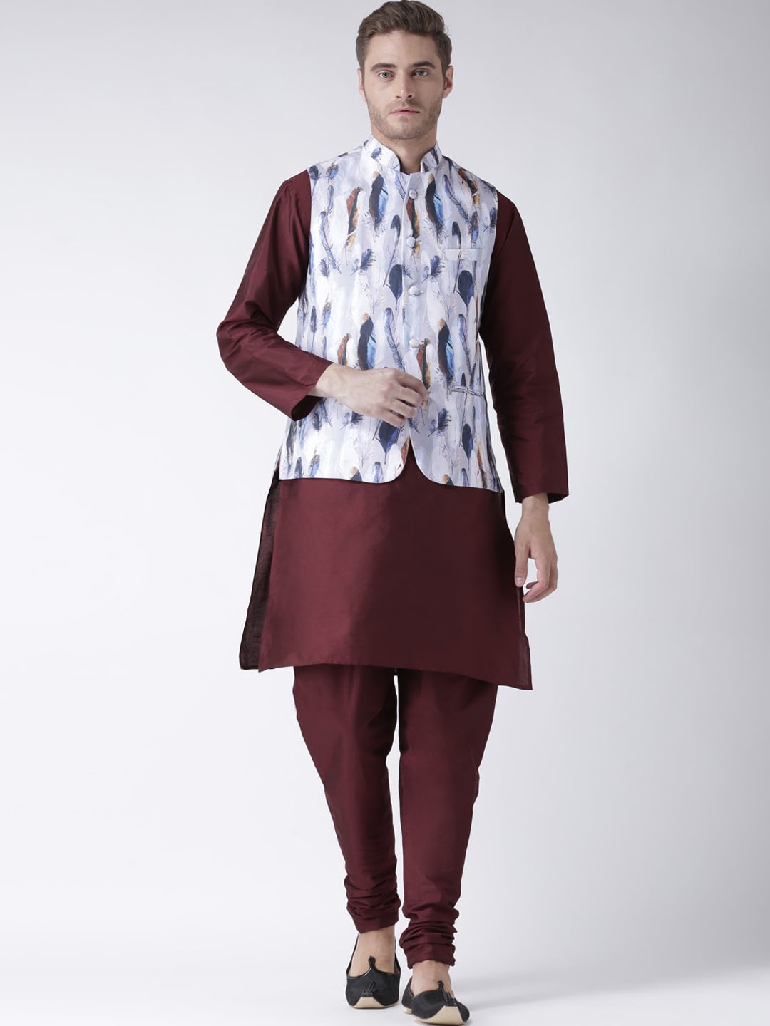 

hangup trend Men Maroon Kurta with Churidar