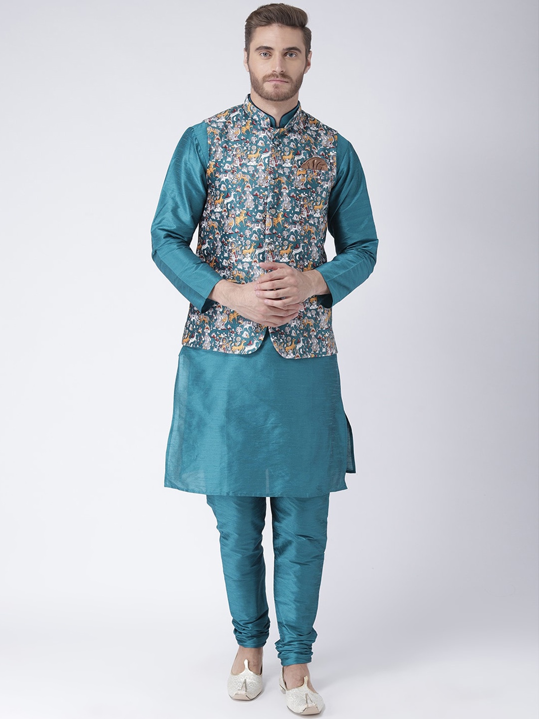 

hangup trend Men Blue Kurta with Churidar