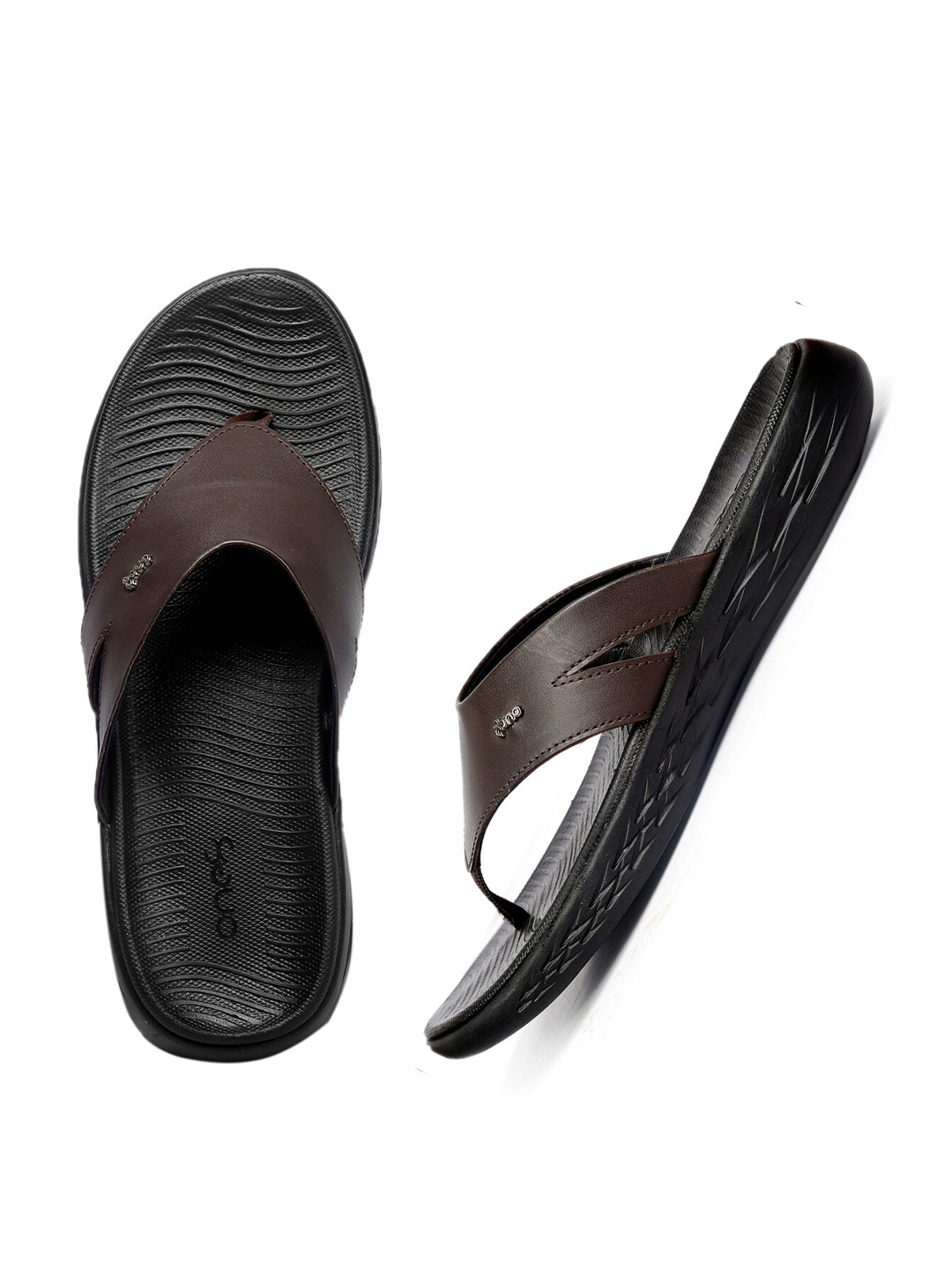 

One8 Select By Virat Kohli Men Leather Slippers, Brown