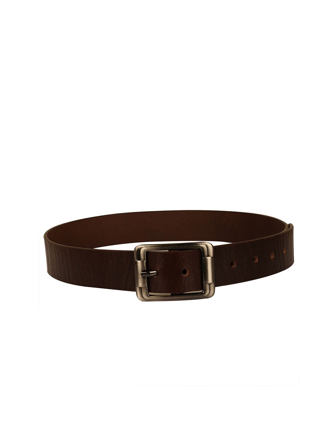 

Calvadoss Men Textured Leather Belt, Brown