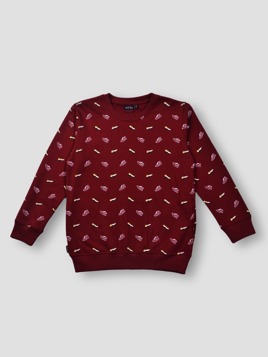 

Gini and Jony Boys Red Printed Sweatshirt