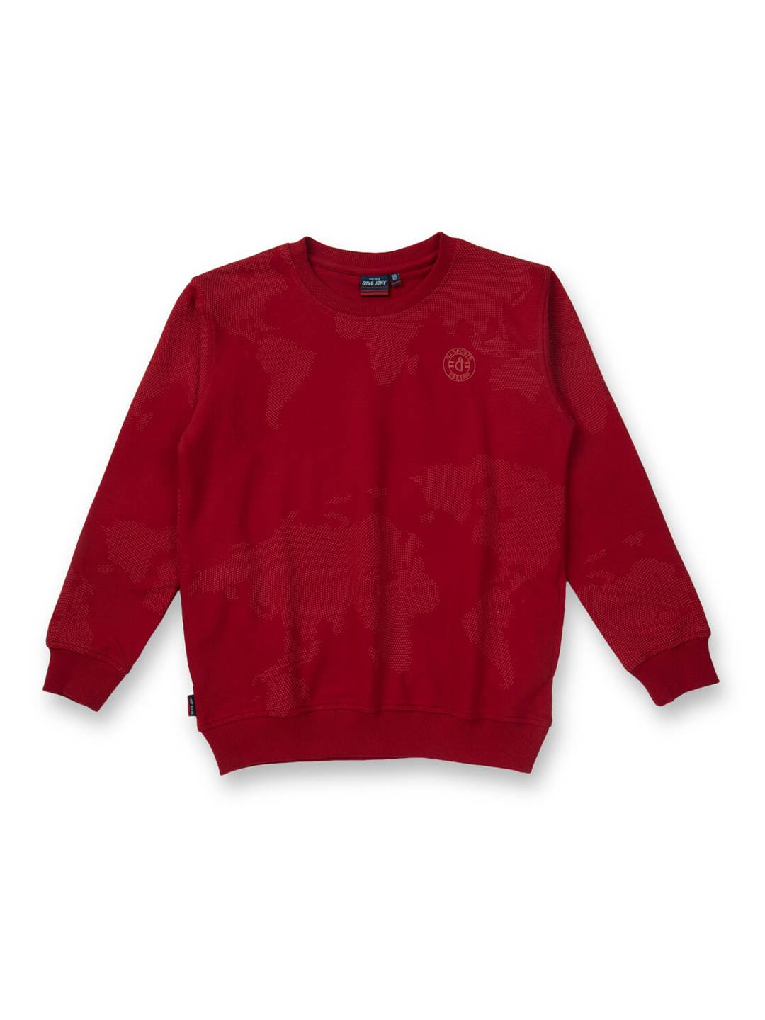 

Gini and Jony Boys Printed Sweatshirt, Red