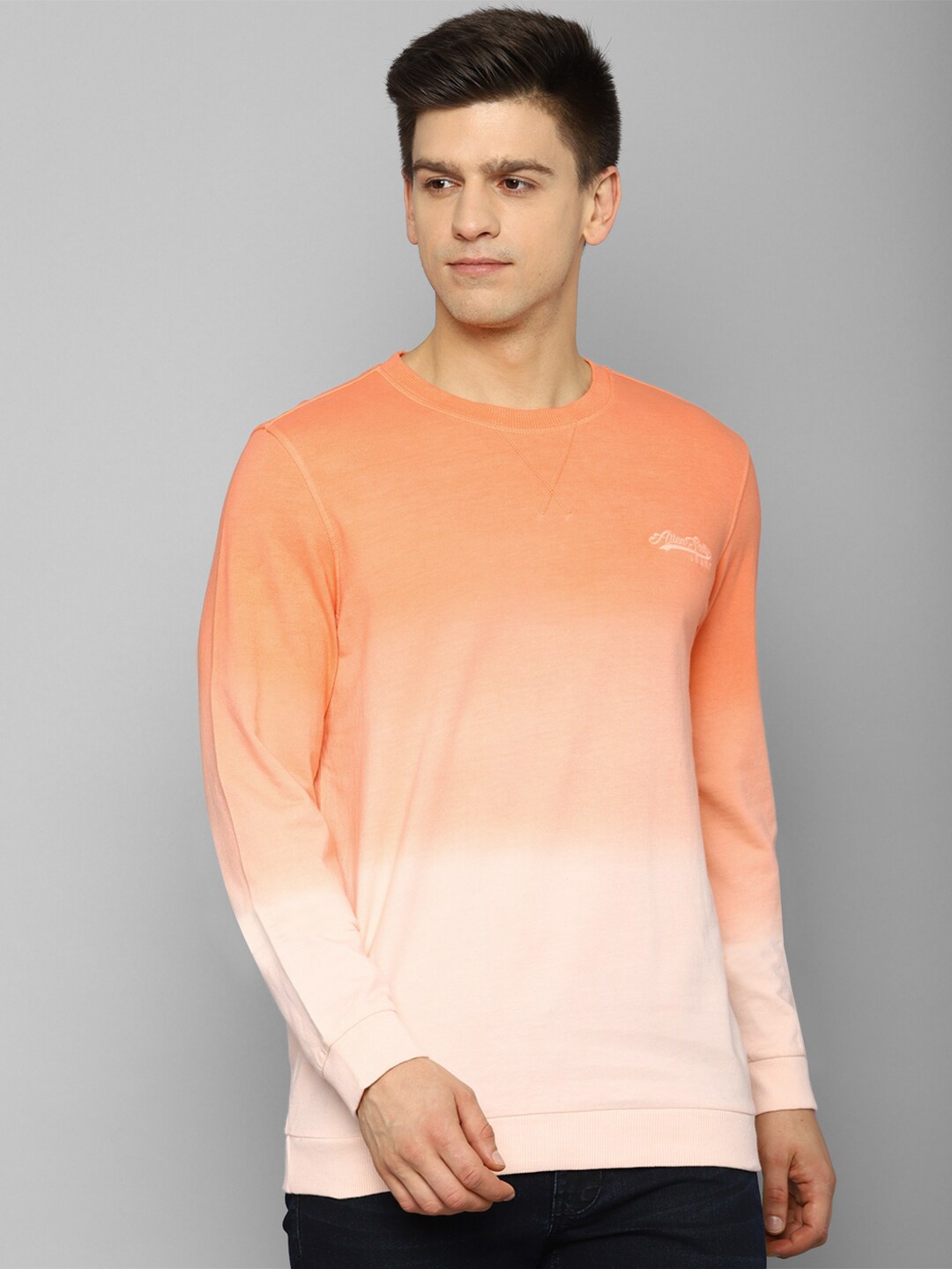 

Allen Solly Sport Men Peach-Coloured Sweatshirt