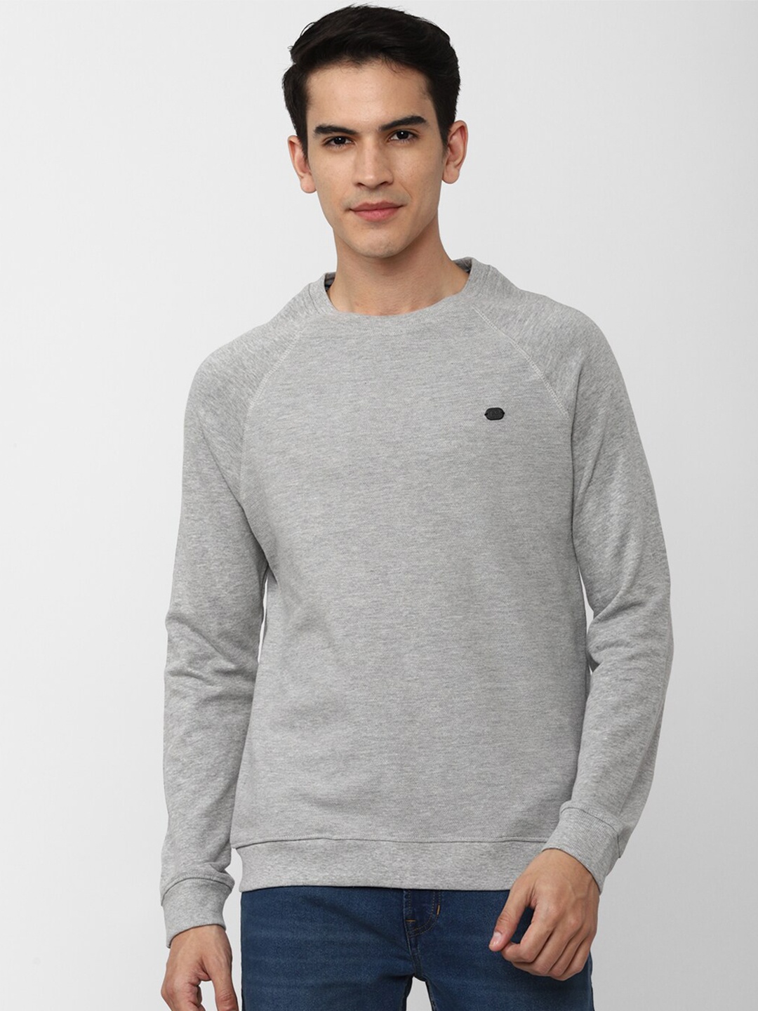 

Peter England Casuals Men Solid Sweatshirt, Grey