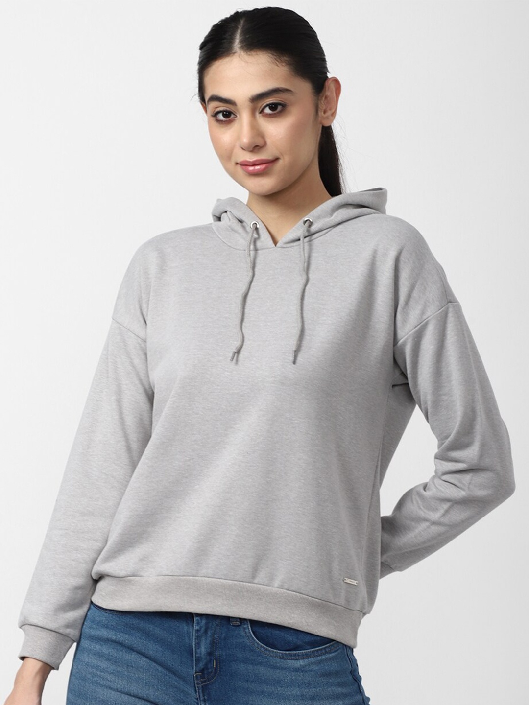 

Van Heusen Woman Solid Hooded Sweatshirt, Grey