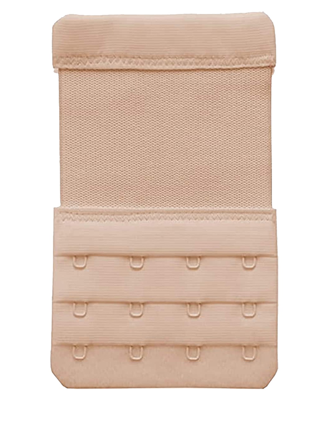 

FIMS Women Bra Extenders 4 Hook 4 Eye Pack of 1 Beige Stretchy Bra Extension
