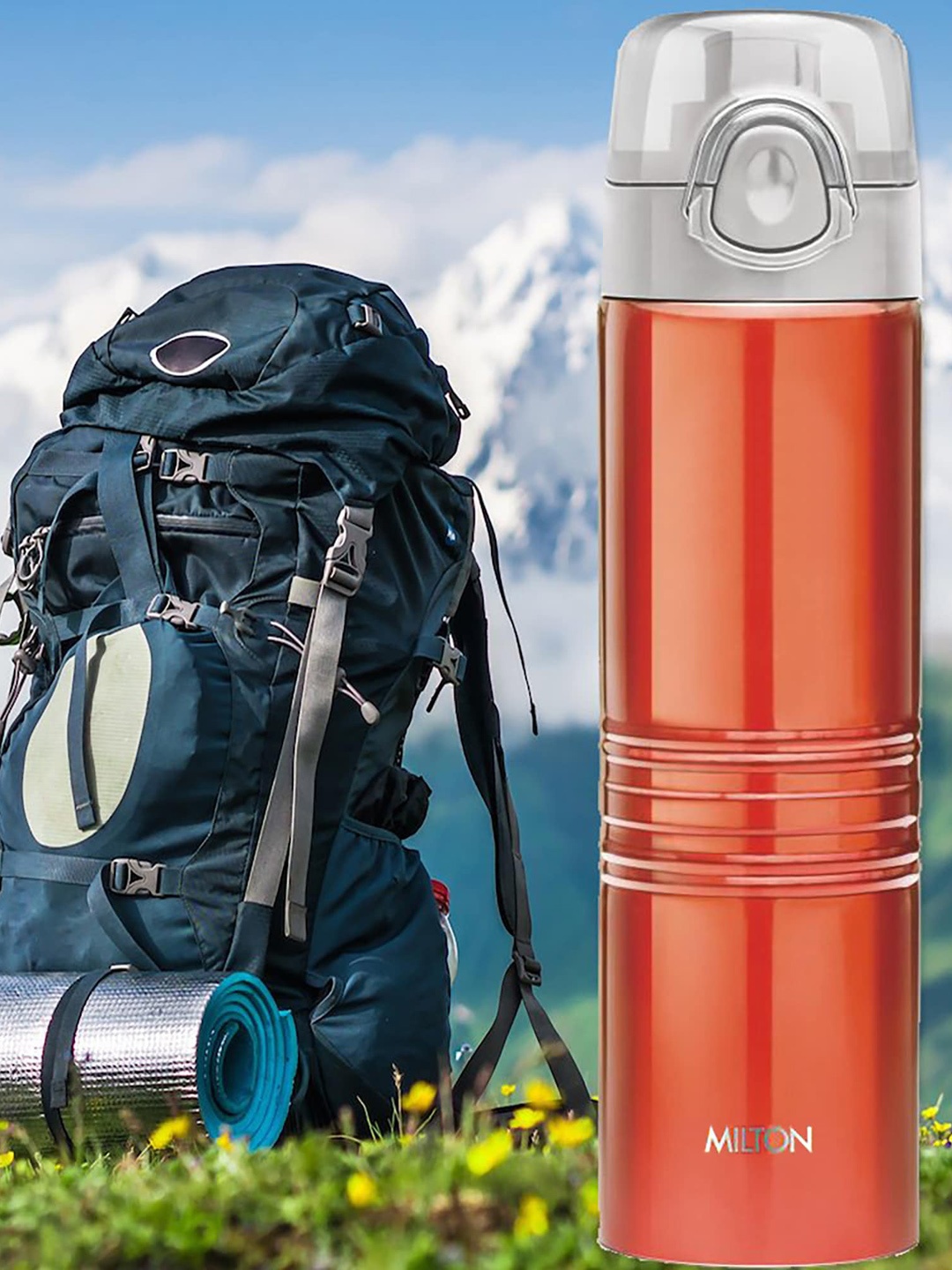

Milton Red Vogue 750 Stainless Steel Bottle 750ml, Rust