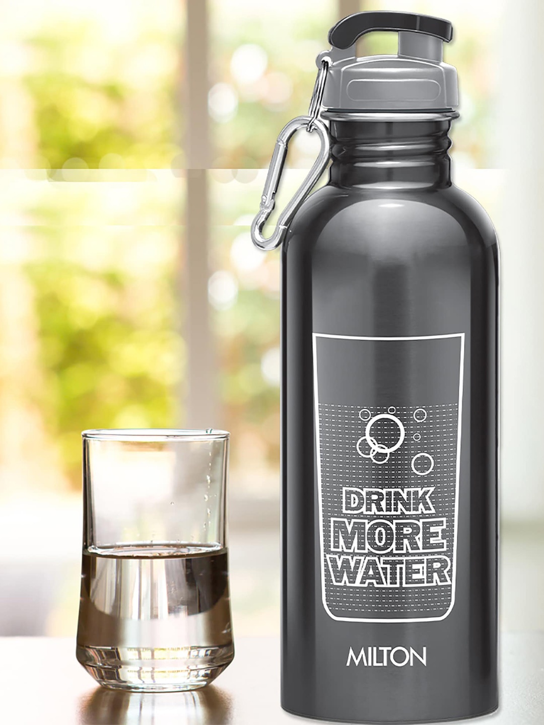 

Milton Black Printed Virtue 750 Stainless Steel Bottle 750 ml Black