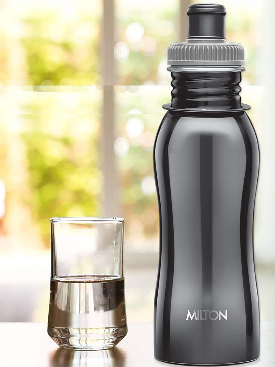 

Milton Black Easy Grip 500 Stainless Steel Bottle 500 ml