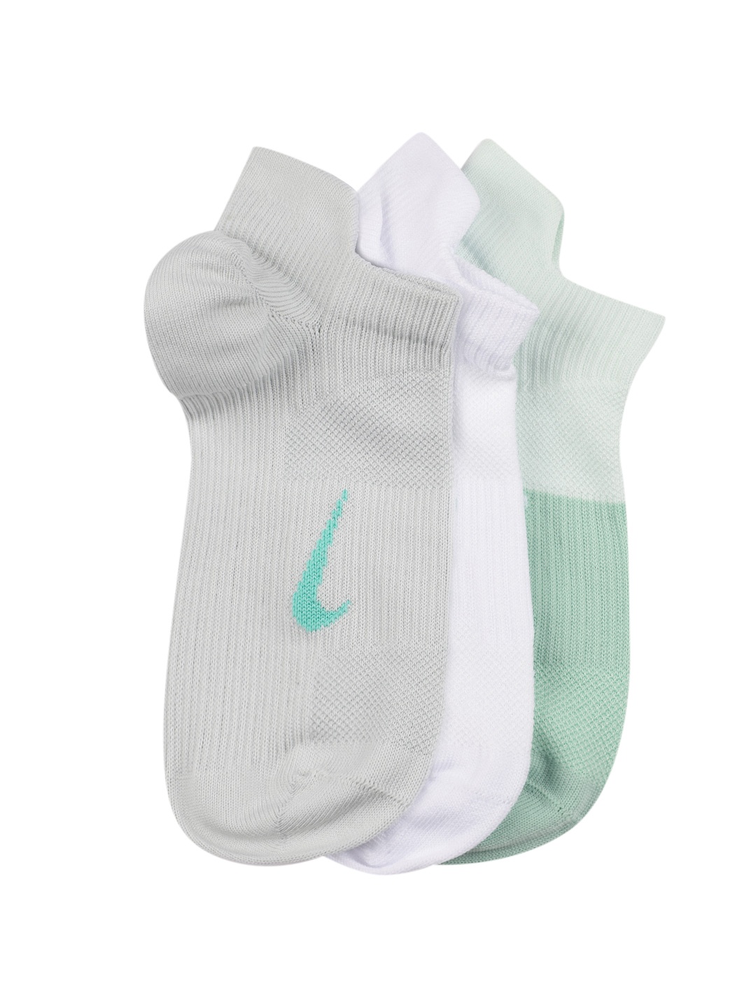 

Nike Women White Pack Of 3 Everyday Plus Lightweight Dri-Fit Training Ankle-Length Socks