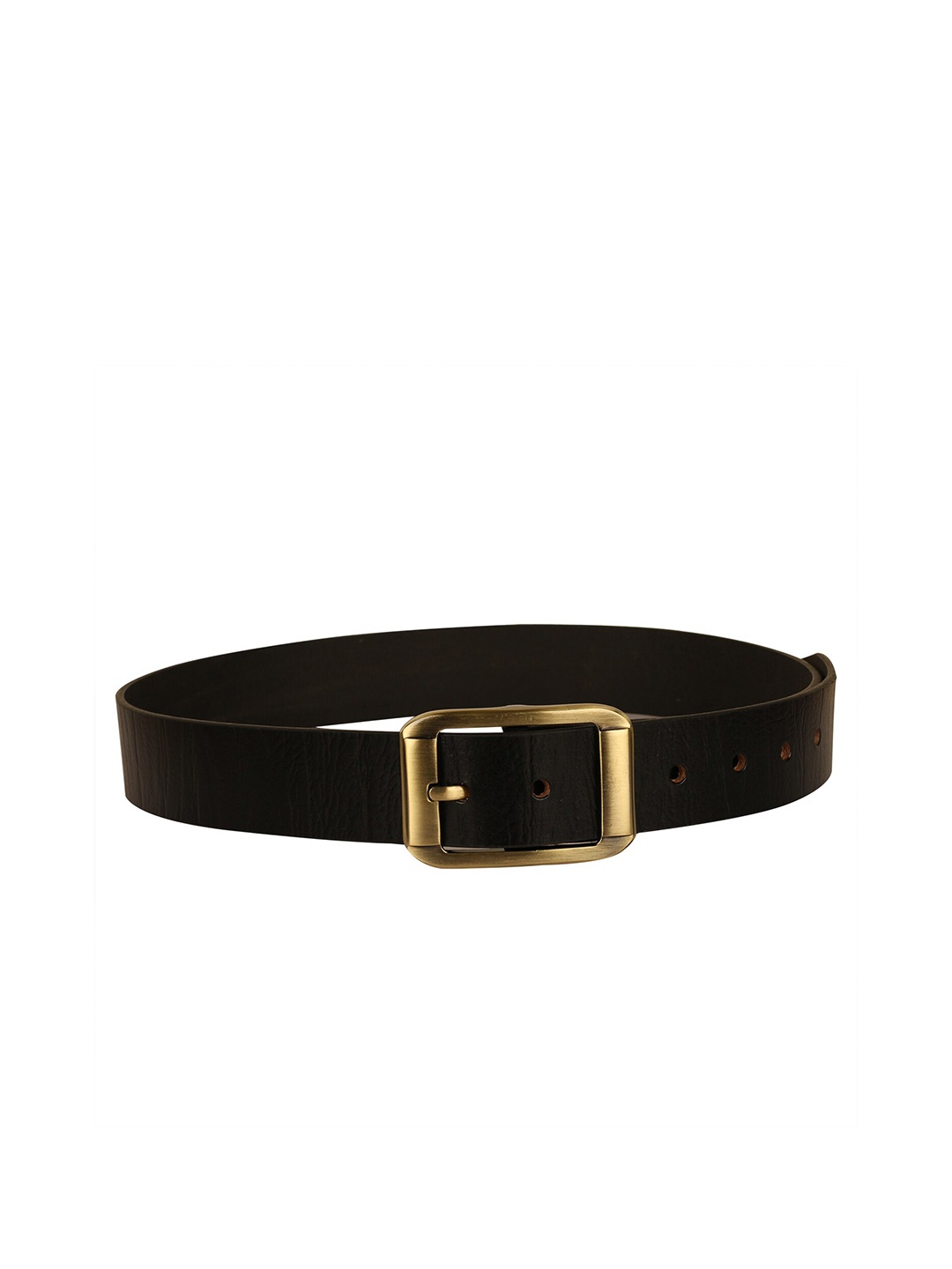 

Calvadoss Women Black Textured Leather Belt