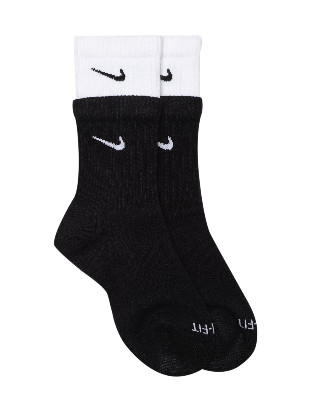 

Nike Unisex Everyday Plus Cushioned Training Crew Dri-Fit Above-Ankle Socks, Black