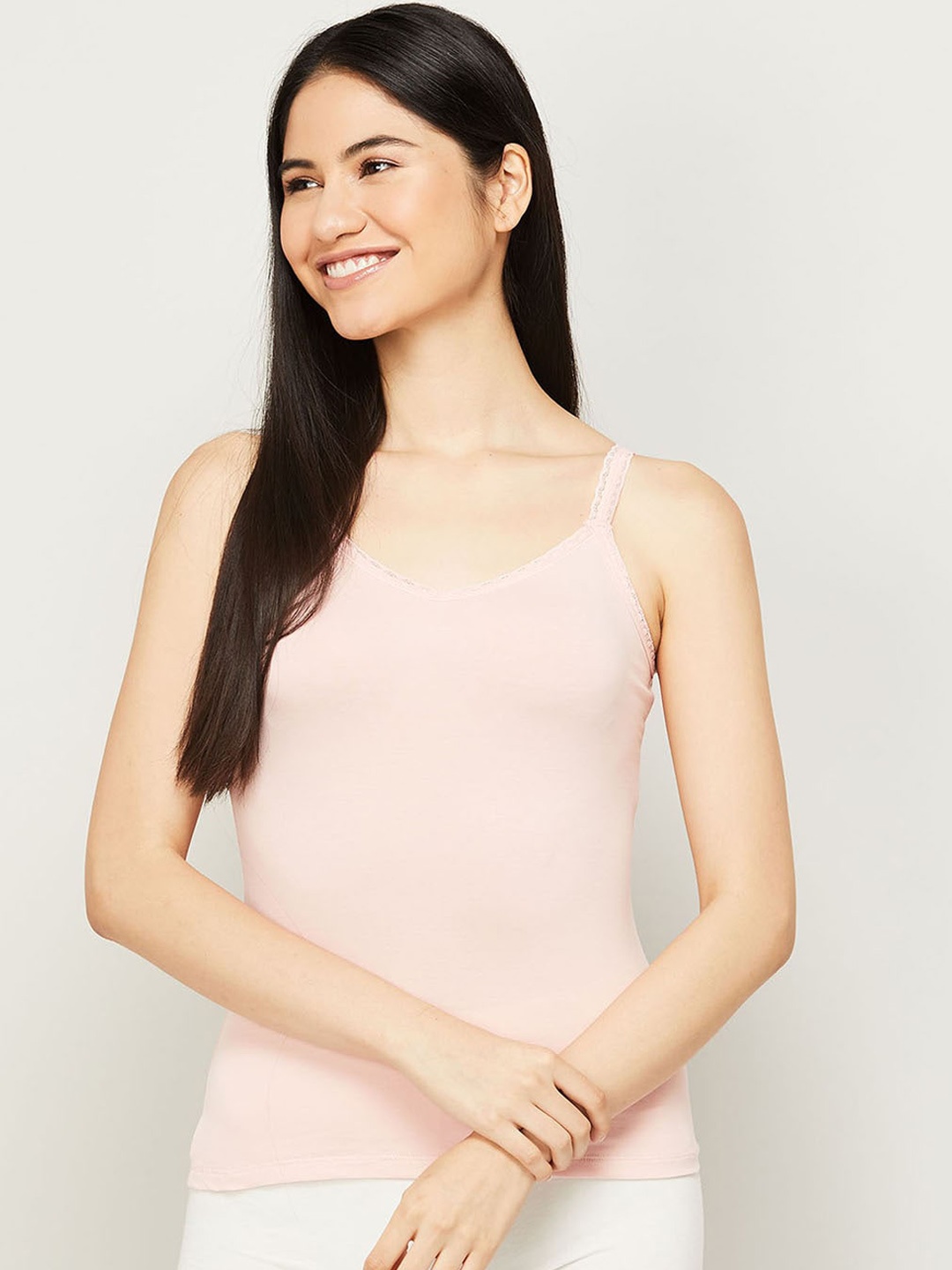 

Ginger by Lifestyle Women Cotton Slip Camisole, Pink