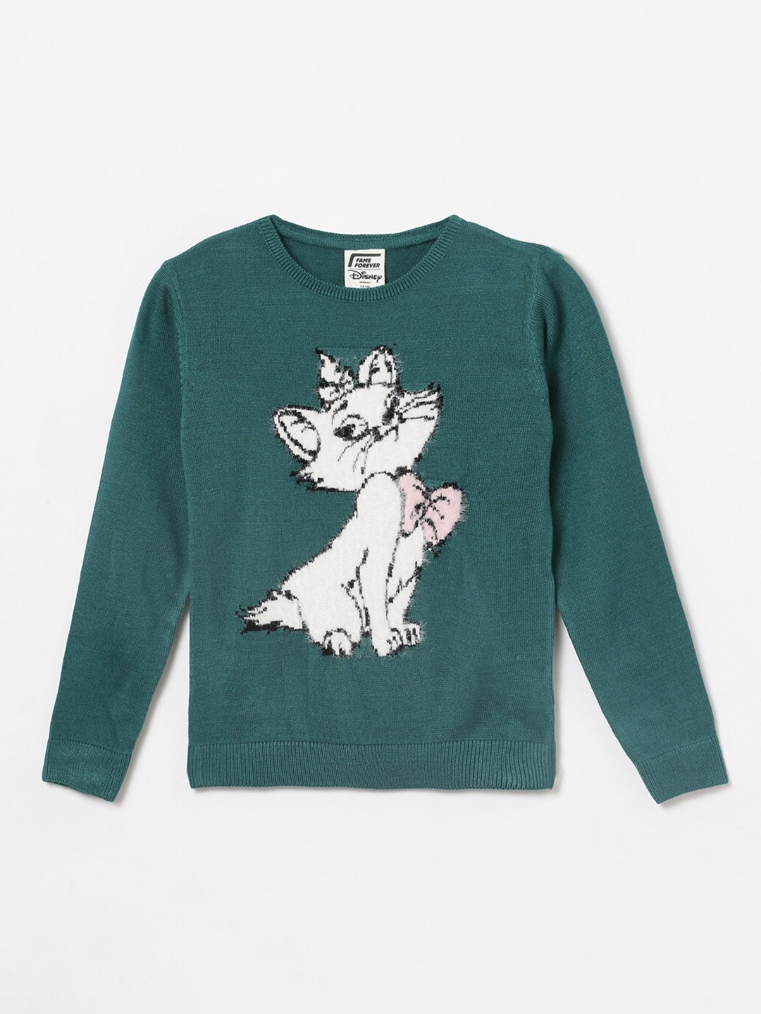 

Fame Forever by Lifestyle Girls Marie Self Design Acrylic Pullover, Teal