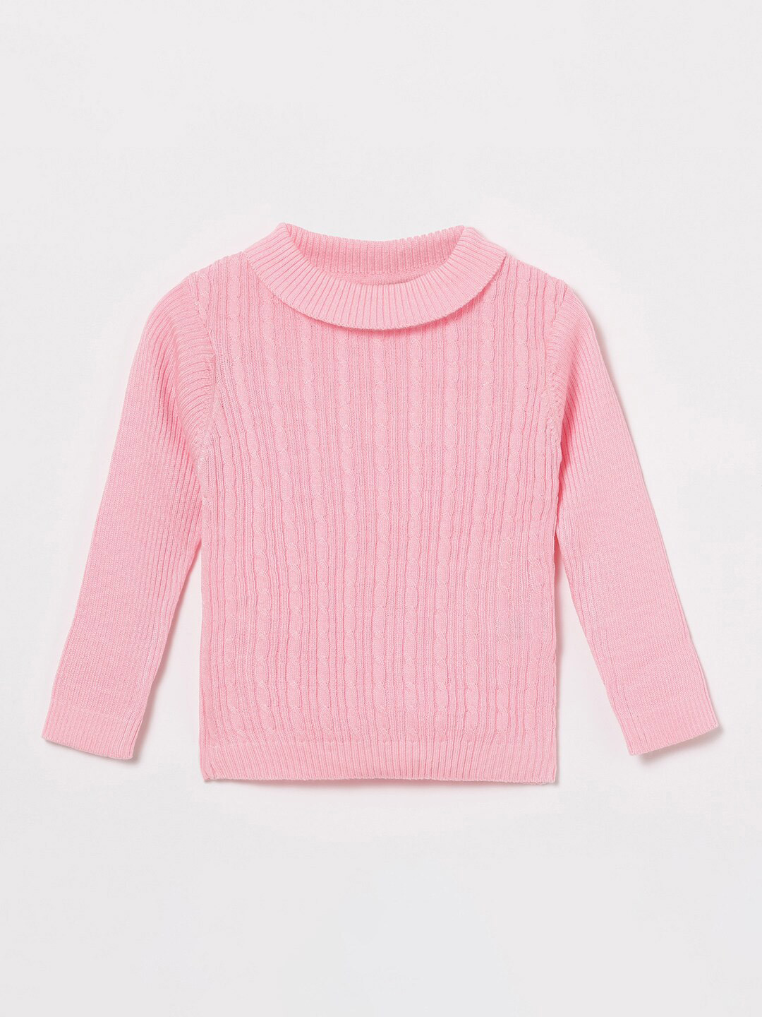 

Juniors by Lifestyle Girls Pink Cable Knit Pullover