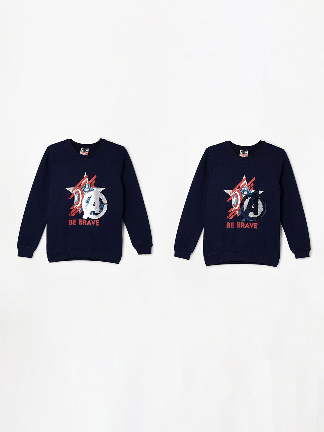 

Fame Forever by Lifestyle Boys Printed Sweatshirt, Navy blue