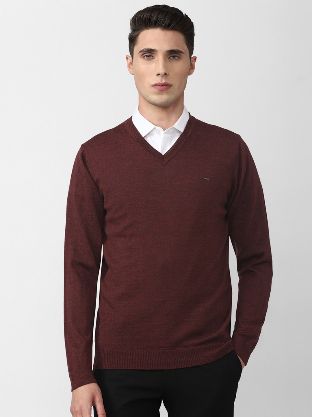 

Van Heusen Men Maroon Pullover
