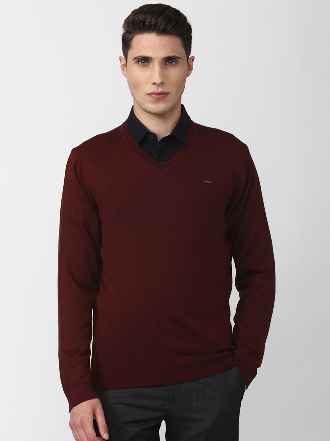 

Van Heusen Men Maroon Pullover