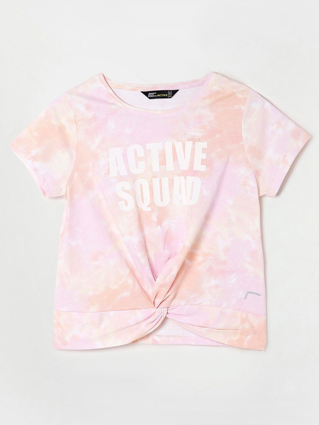 

Fame Forever by Lifestyle Girls Tie and Dye Pure Cotton T-shirt, Pink
