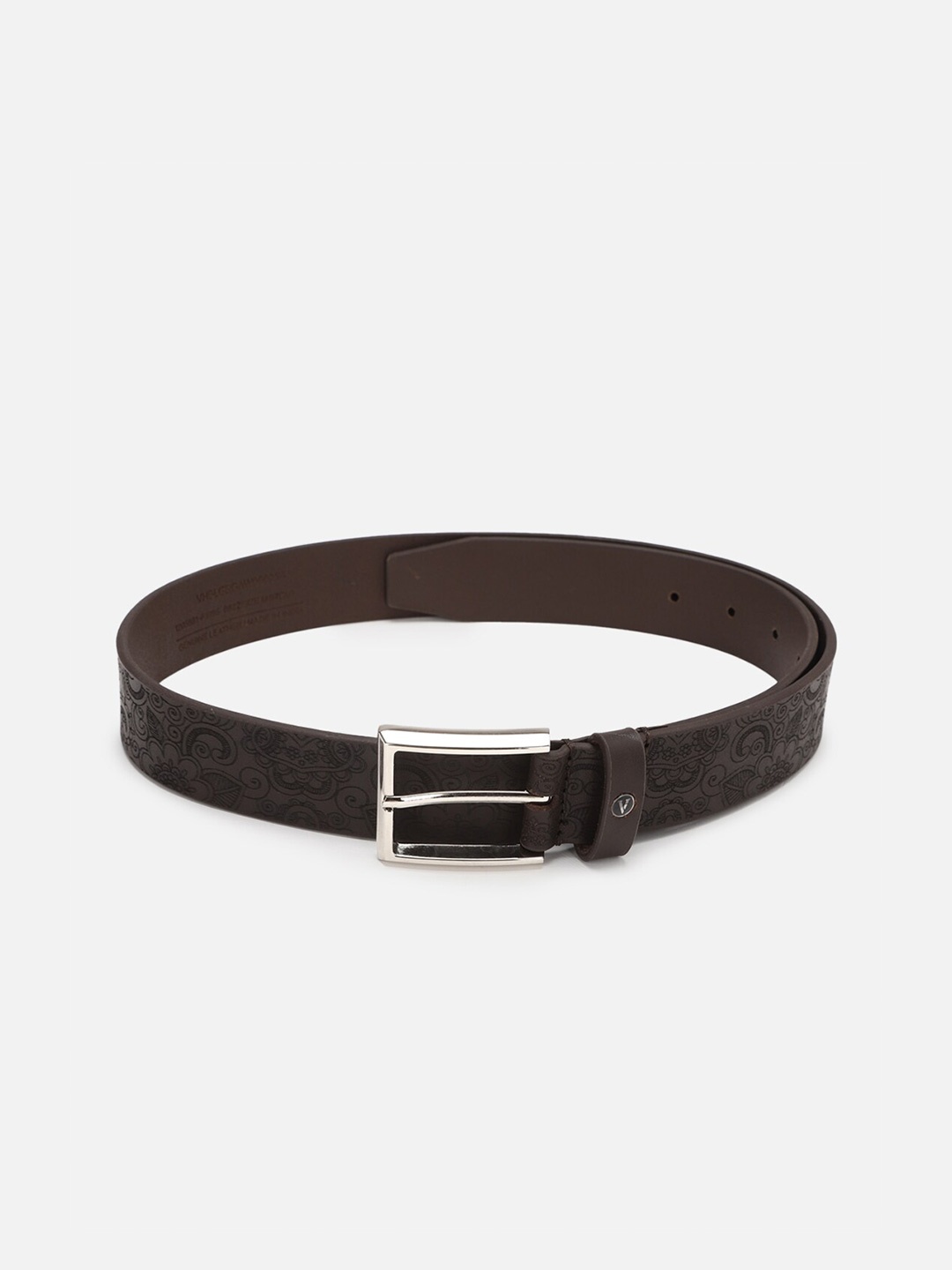 

Van Heusen Men Printed Leather Belt, Brown