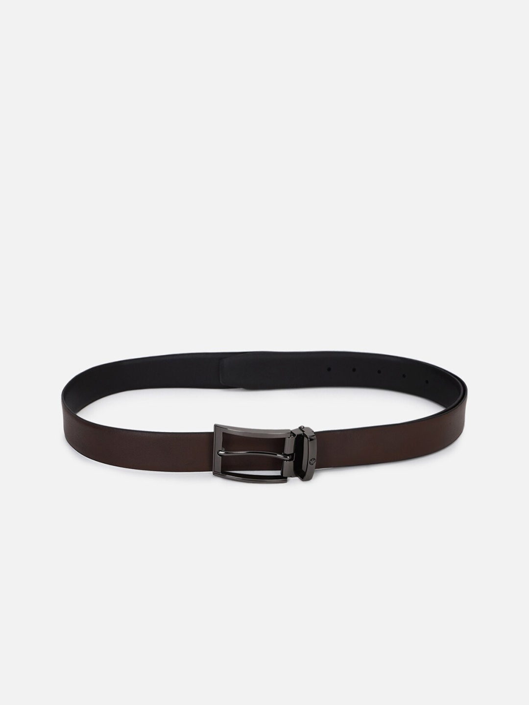 

Louis Philippe Men Leather Formal Belt, Brown
