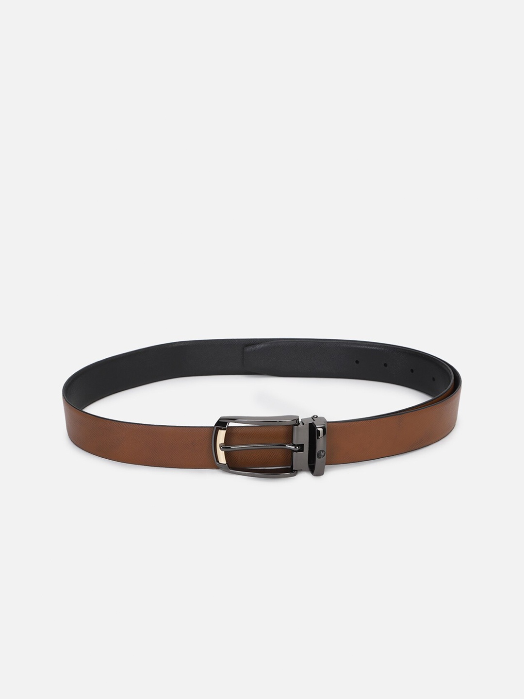 

Louis Philippe Men Leather Formal Belt, Brown