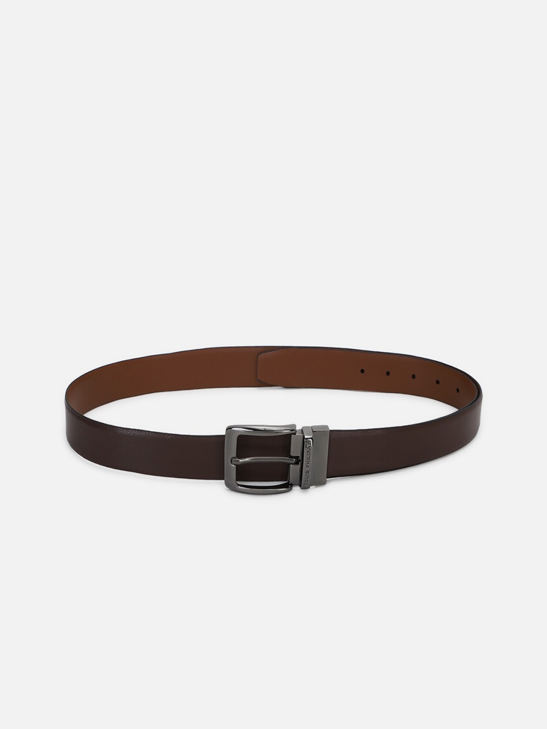 

Louis Philippe Men Leather Belt, Brown