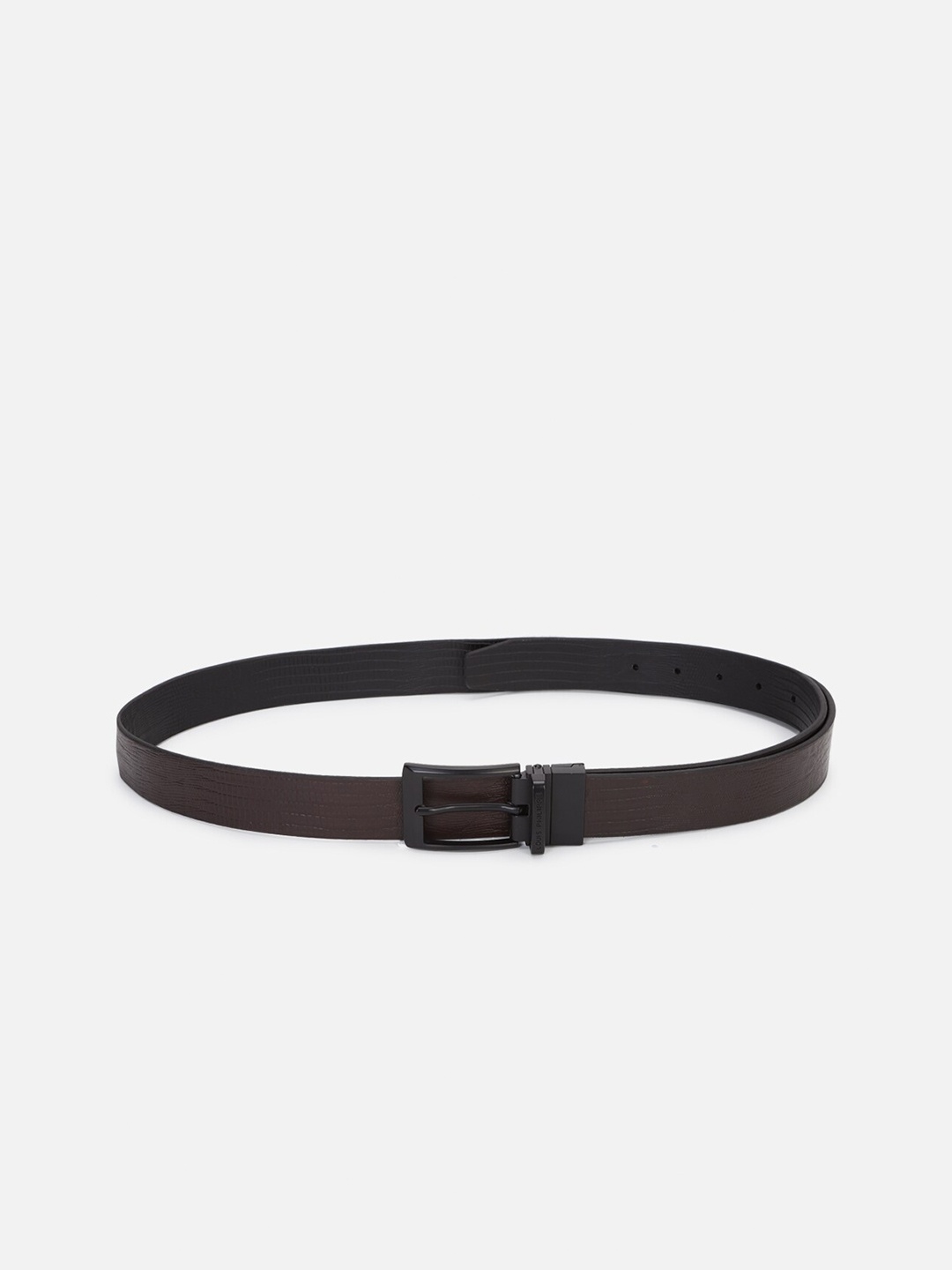 

Louis Philippe Men Leather Belt, Black