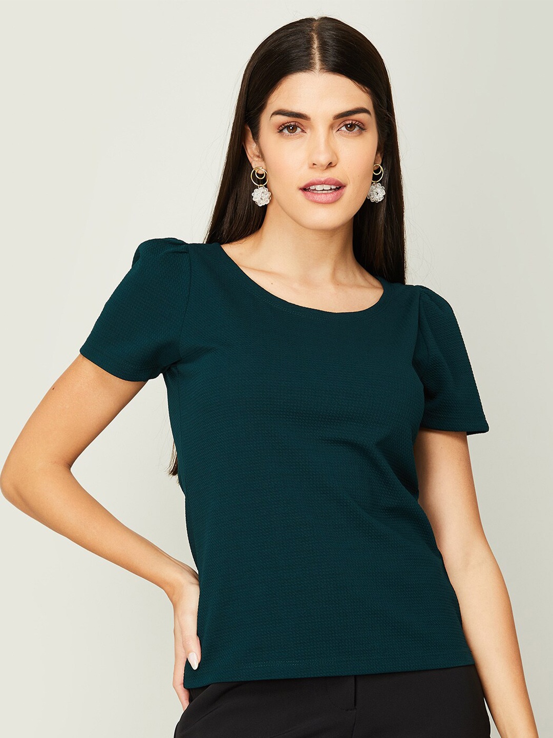 

CODE by Lifestyle Women Cotton Blend Top, Green
