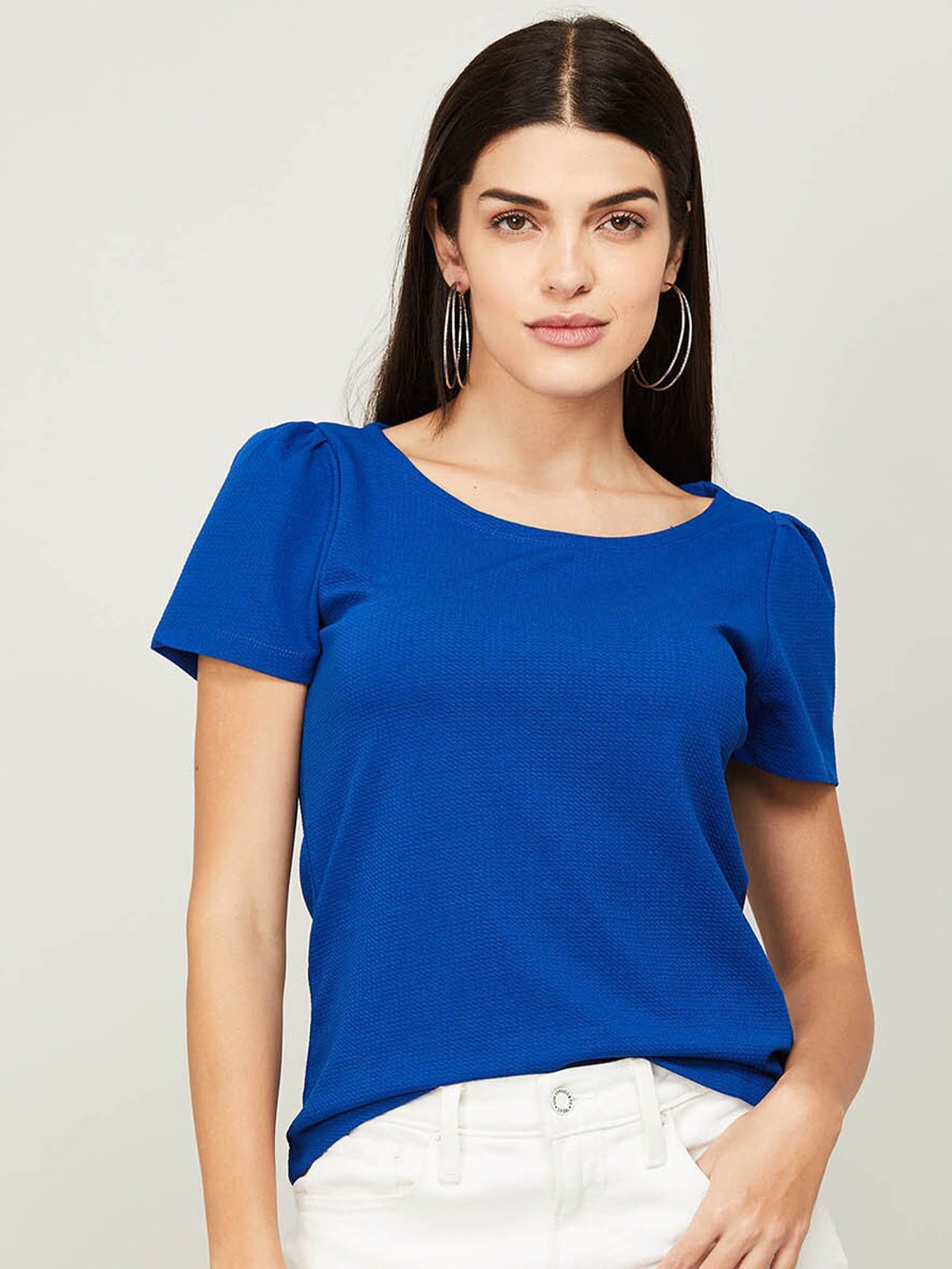 

CODE by Lifestyle Solid Regular Top, Blue