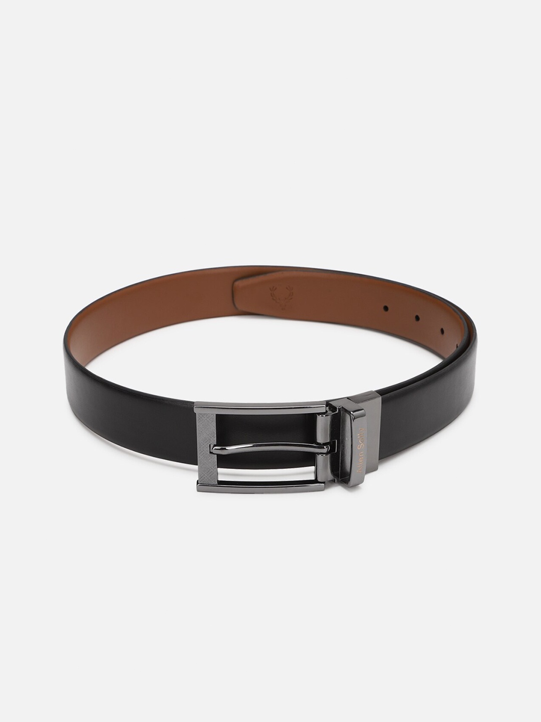 

Allen Solly Men Leather Formal Belt, Black