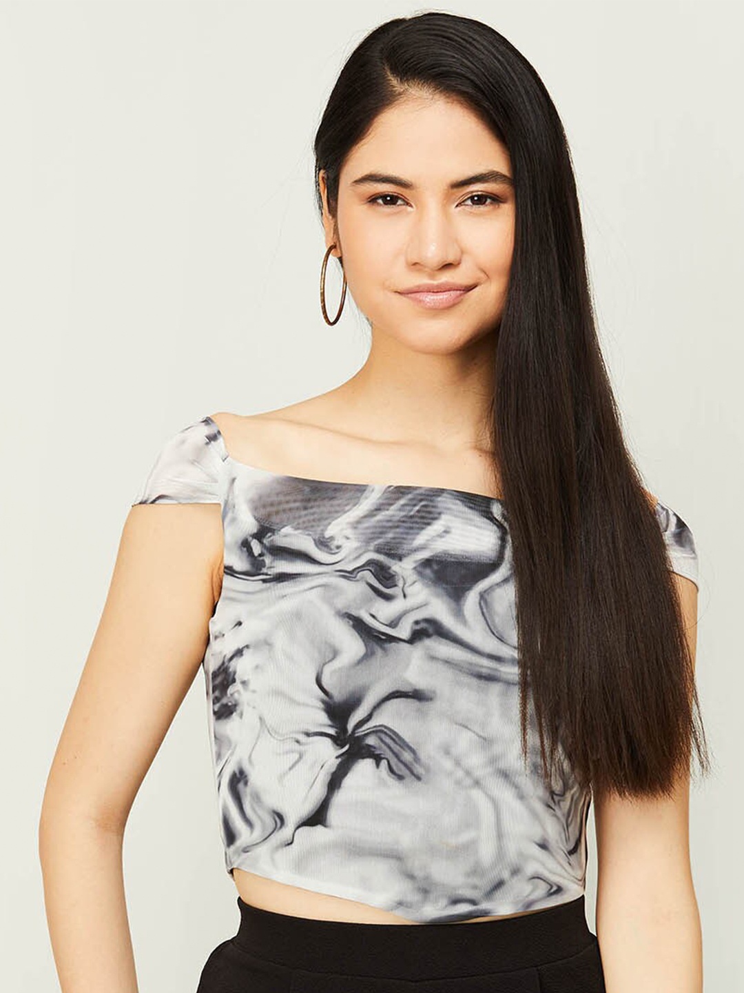 

Ginger by Lifestyle Black Floral Print Top