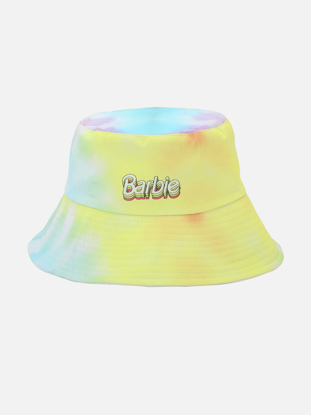 

FOREVER 21 Women Barbie Printed Bucket Hat, Yellow