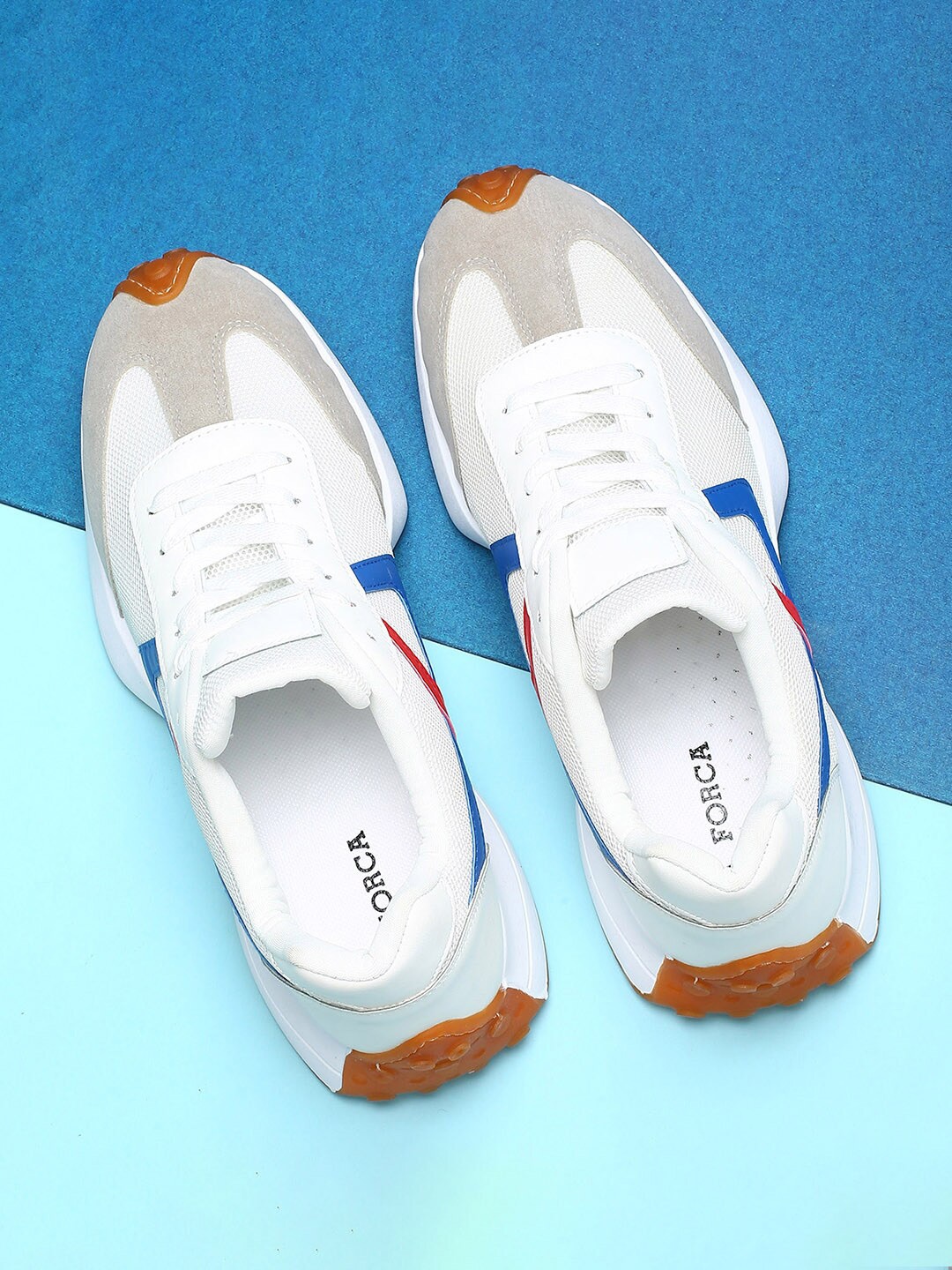

Forca Men Colourblocked Sneakers, White