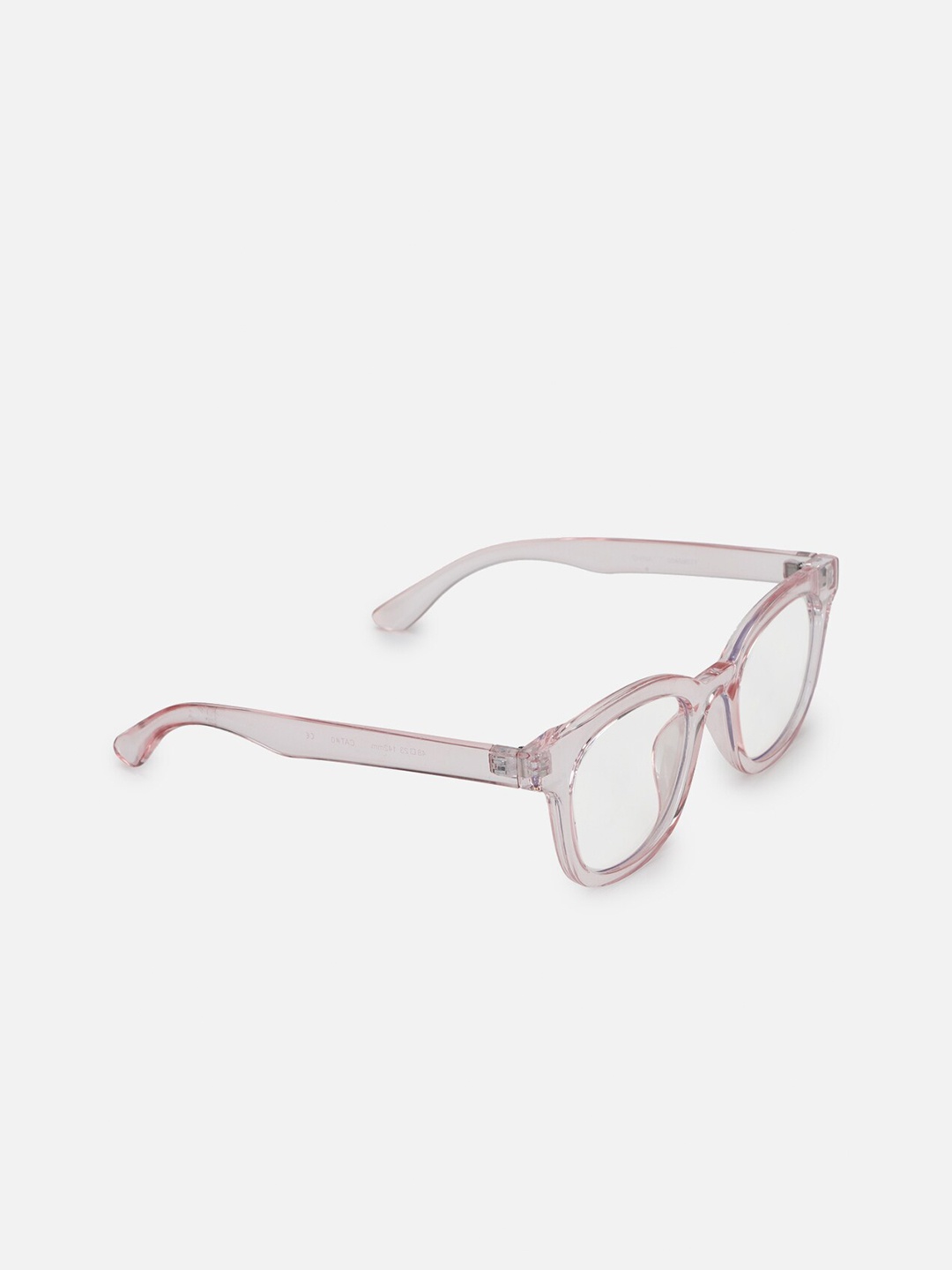 

FOREVER 21 Women Clear Lens & White Rectangle Sunglass, Transparent