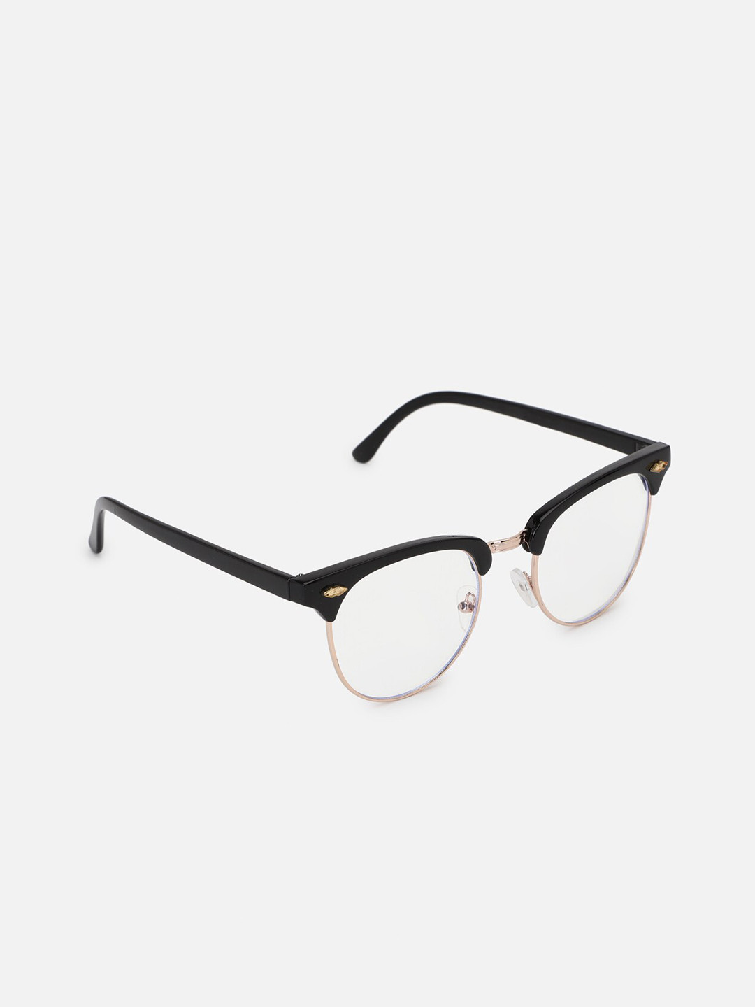 

FOREVER 21 Women Clear Lens & Brown Round Sunglasses