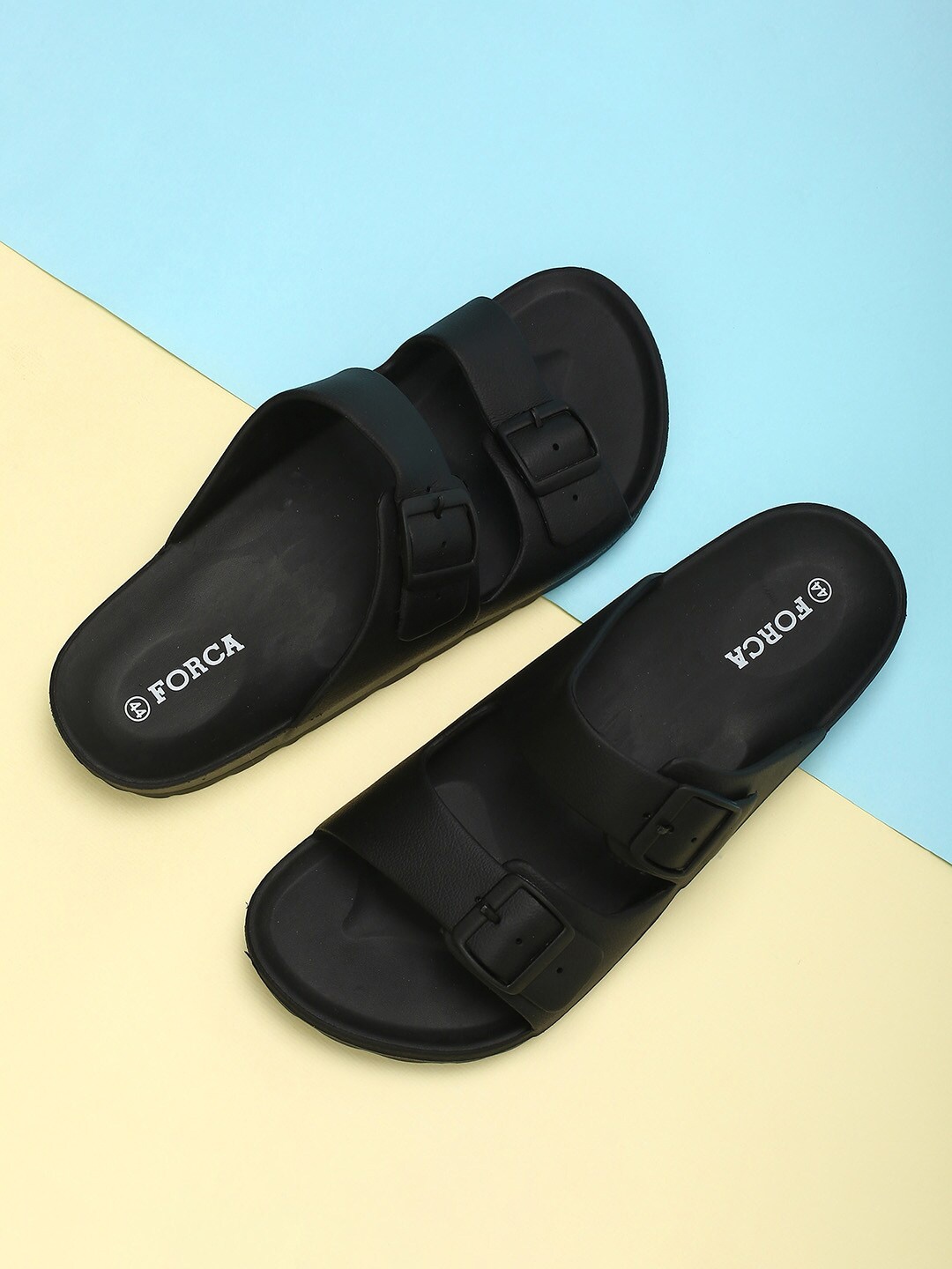 

Forca Men Black Sliders